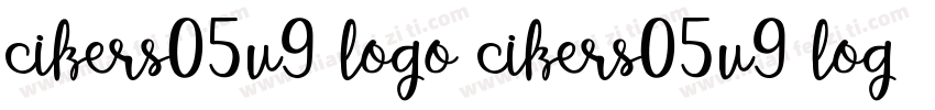 cikers05v9 logo cikers05v9 logo字体转换